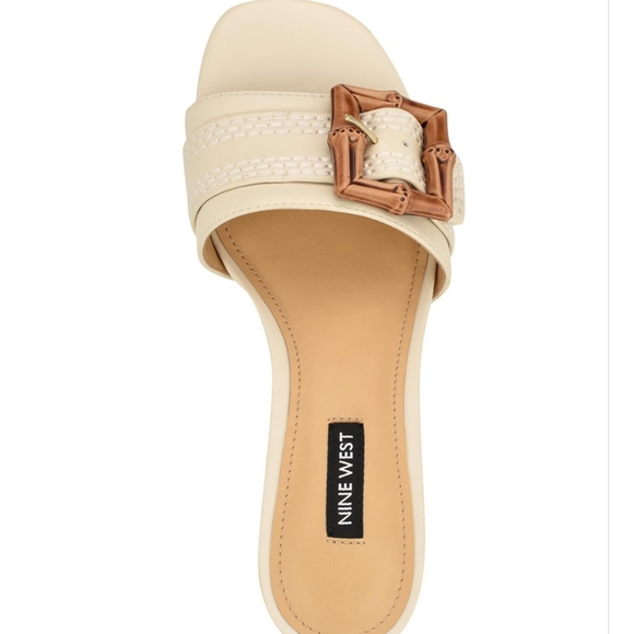 NWOT  Nine West Women's Garta Buckle Slide Sandals Size 9.5 - Picture 5 of 14